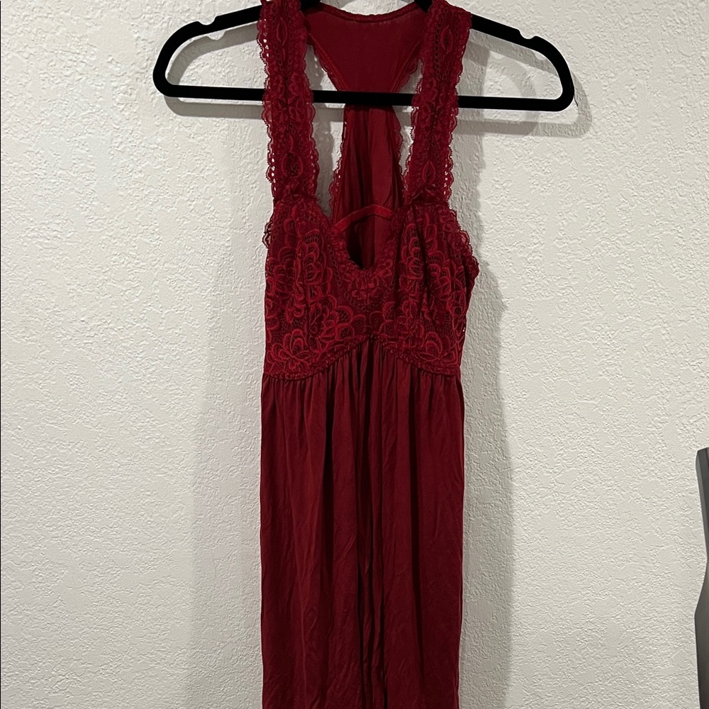 Torrid Deep Red Lace Chemise